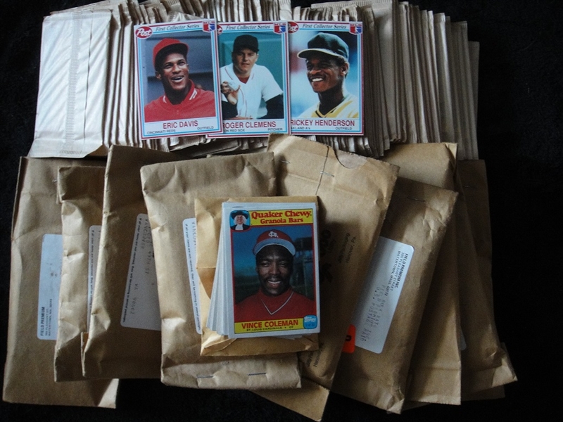 1990 & 1991 Post Cereal Unopened Pack Hoard & 1986 Quaker Oats Sealed Sets