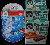 Quaker Oats Baseball Card Unopened Boxes w/Jiffy Pop Lids and Tiger Woods