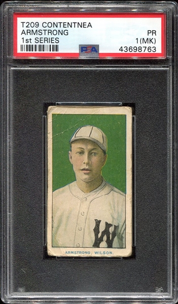 T209 Contentnea First Series Color Armstrong Wilson PSA 1MK