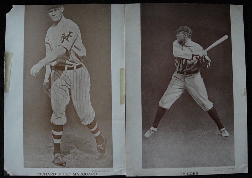 M113 Baseball Magazine Premiums Lot of 15 Different w/Ty Cobb & HOFers