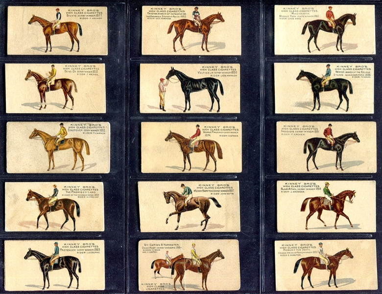 N230 Famous Running Horses (English) Complete Set of 25
