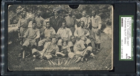 1908 Y. M. C. A. Tuskegee Institute Baseball Team Postcard by A. P. Bedou