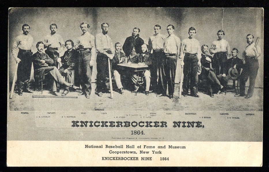 1946-52 Knickerbocker Nine Albertype Postcard