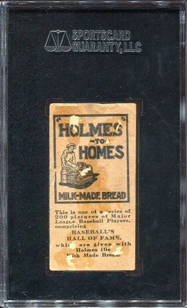 1916 Holmes to Homes Bread #43 Jean Dale Cincinnati Reds SGC 20