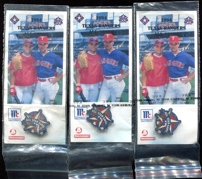 1995 Texas Rangers All-Star Game Pins