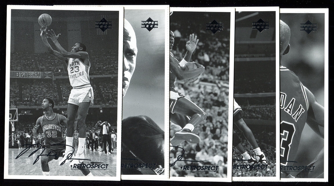 1998 Upper Deck Michael Jordan Retrospect Set of 5 Postcards