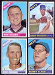 1966 Topps Lot of 4 Autographed Cards Beckett Certified