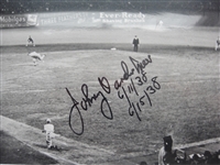 Johnny Vander Meer Autographed Photo At Ebbets Field