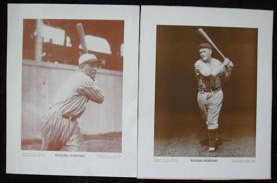 M114 Baseball Magazine 2 Different Rogers Hornsby