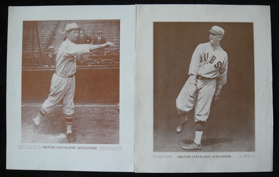 M113/M114 Baseball Magazine Grover Cleveland Alexander Pair