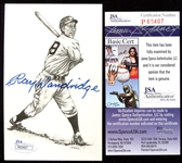 Ray Dandridge Autographed Post Card JSA Cert