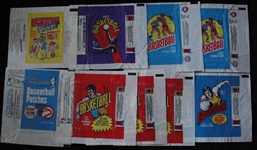 1970s & 1980s Topps Basketball Wrapper Lot of 100+