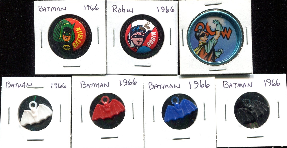 1966 Batman Pins Coin And Charms