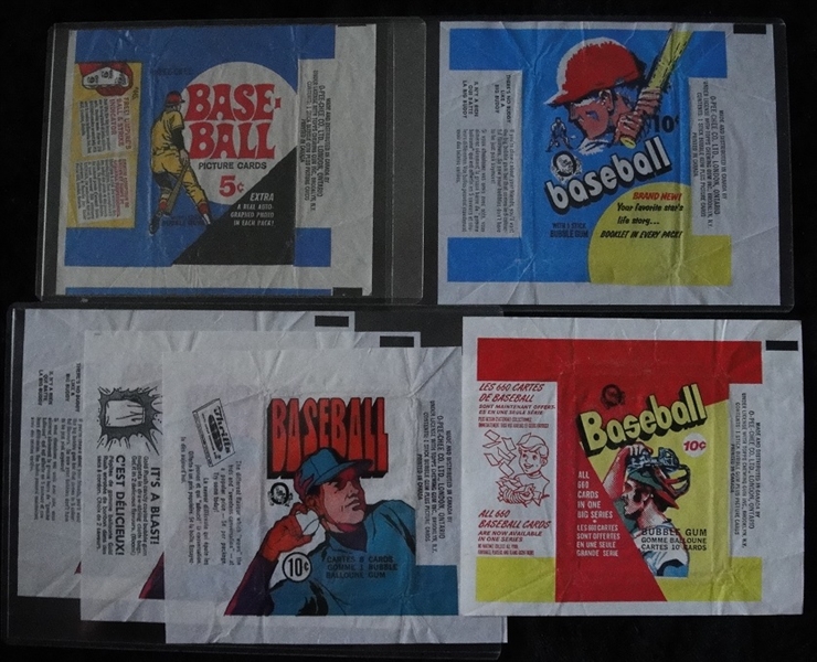 1969-1973 O-Pee-Chee Baseball Wrappers