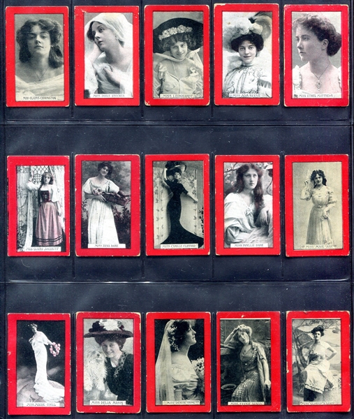 C240 1900 Actor & Actresses Lot of 30 Mostly Different
