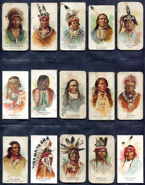 N2 Allen & Ginters American Indian Chiefs 25 Different