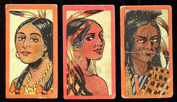 T74 Booker Tobacco Indian Series Lot of 3