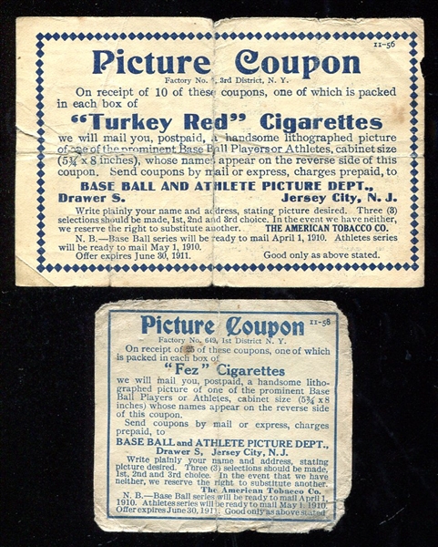 T3 Turkey Red Coupons 2 Different
