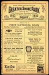 1932 Shibe Park Philadelphia As Scorecard