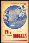 1947 Brooklyn Dodgers Program/Scorecard w/Jackie Robinson
