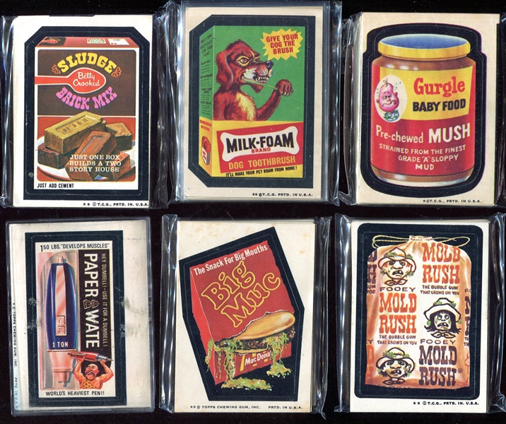 1970s Wacky Packages Stickers 225+ w/Complete Series 5 6 7 & 8