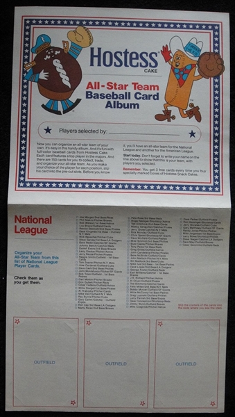 1976 Hostess All-Star Team Baseball Card Album