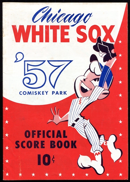 1957 Chicago White Sox Score Book