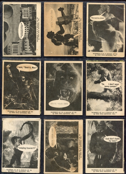 1965 King Kong Cards 16 Different