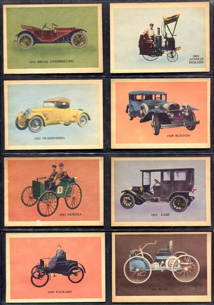 1957 Oak Manufacturing Automobile Cards Lot of 40