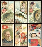 Honest Long Cut Lot of 6 Large Size Tobacco Cards