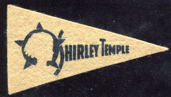 Circa 1930s Shirley Temple Mini Pennant