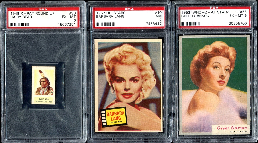 1940s-50s Non-Sports 3 PSA Graded Cards