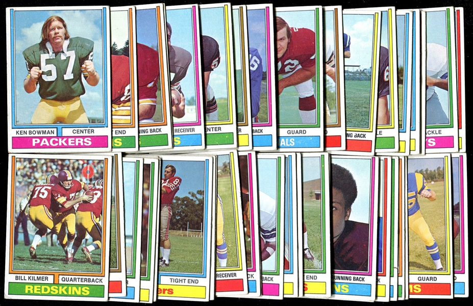 1974 Parker Brothers Football Game Complete Set of 50