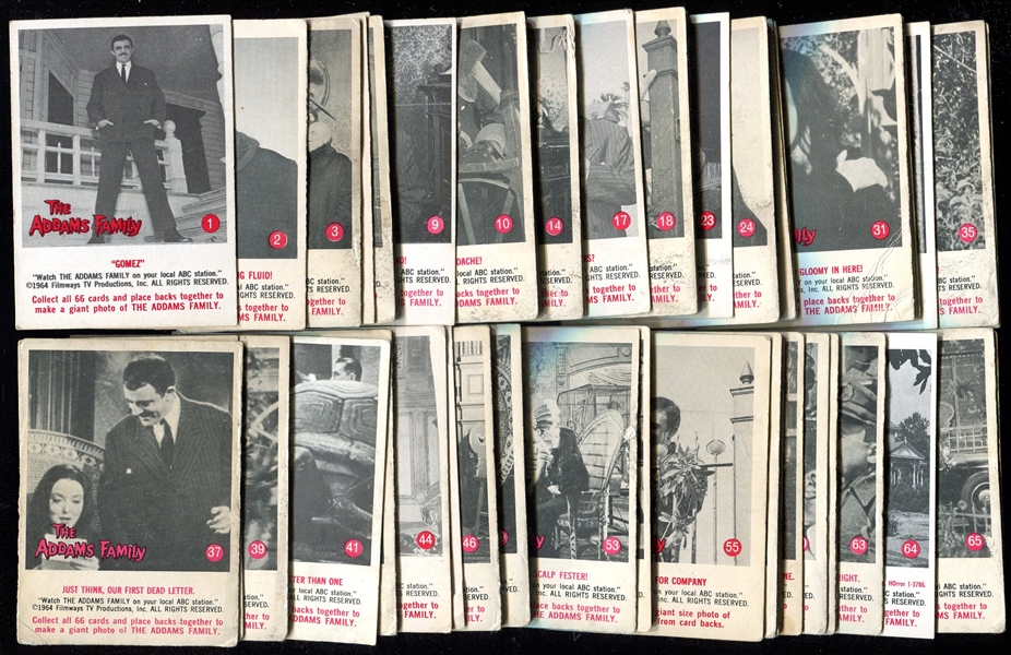 1964 Addams Family Complete Set of 66
