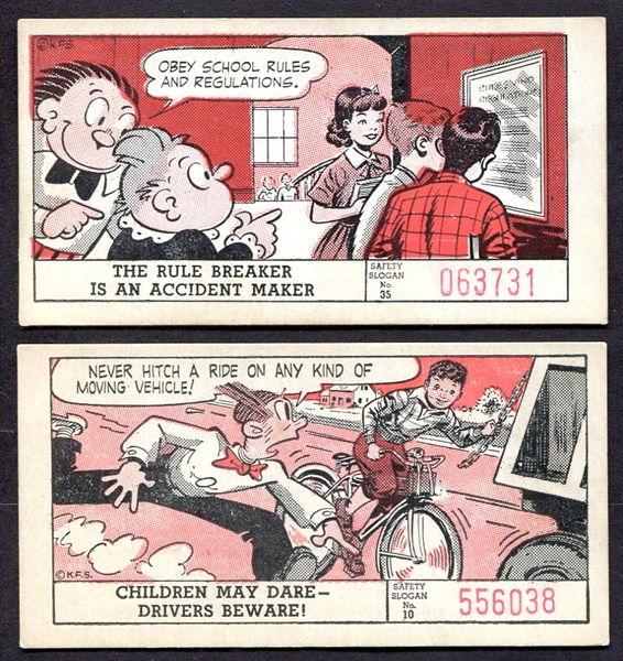 1953 New York Journal-American Safety Card 2 Different