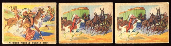 1933 Wild West Series Lot of 3