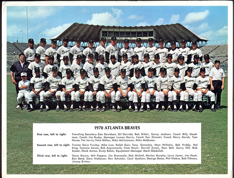 1970 Atlanta Braves Team Photo