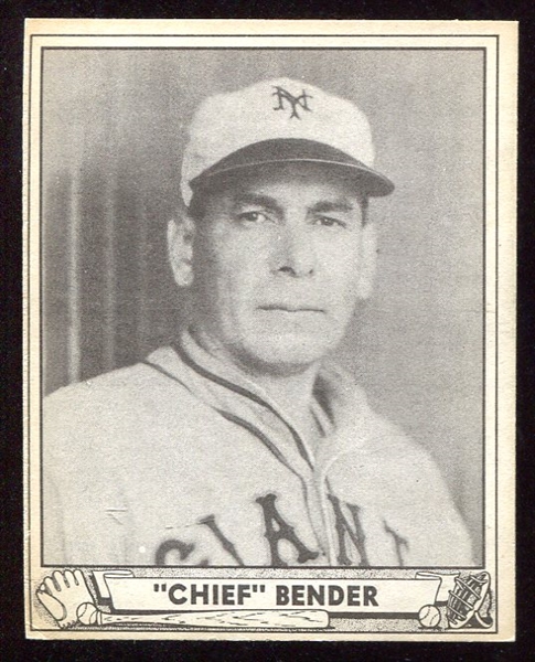 1940 Play Ball #172 Chief Bender Nrmt