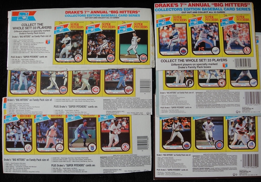 1987 Drakes Complete 33 Card Set in Panel Form