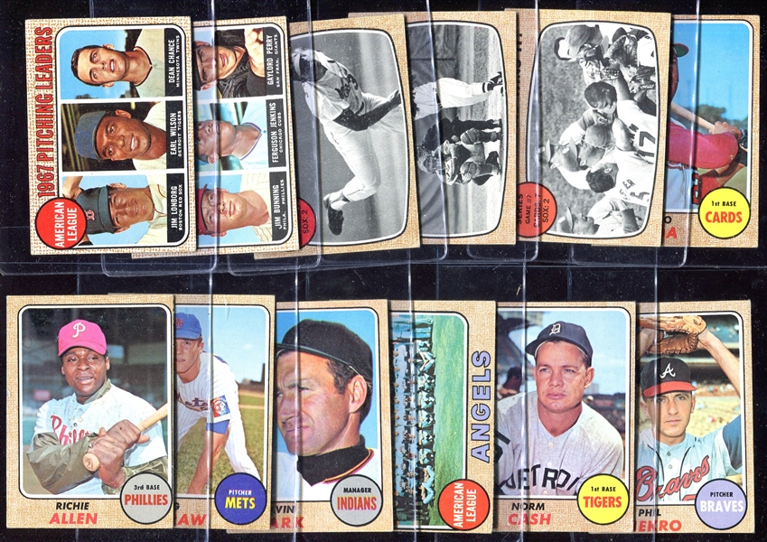 1968 Topps Lot of 22 Different w/HOFers