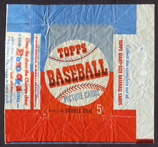 1953 Topps Baseball 5 Cent Wrapper