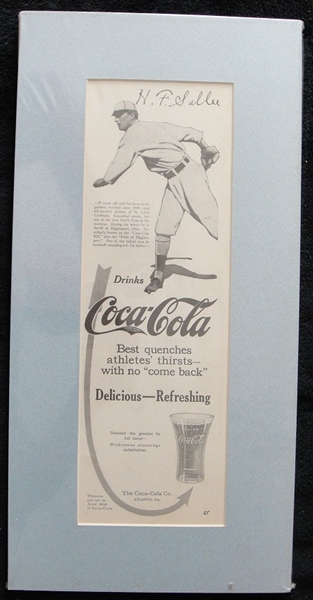 1914 Frank Sallee Large Size Coca-Cola Ad