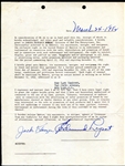 Ed Lopat Signed Contract 1952