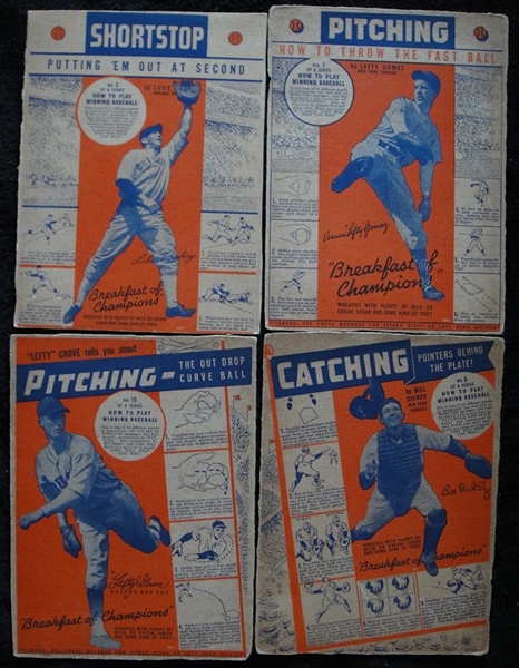 1936 Wheaties Series 5 Seven Different