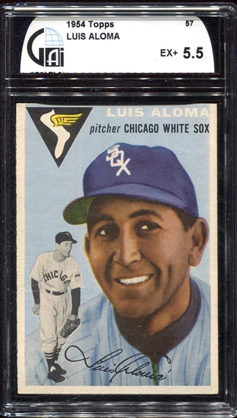 1954 Topps #57 Luis Aloma GAI 5.5