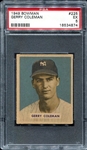 1949 Bowman #225 Gerry Coleman Rookie PSA 5