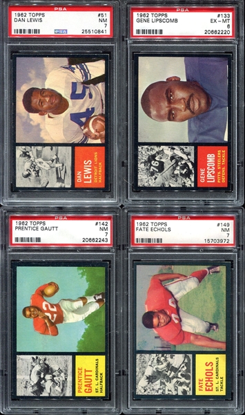 1962 Topps PSA Lot of 9 Graded Most 7s & 6s