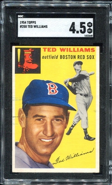 1954 Topps #250 Ted Williams SGC 4.5