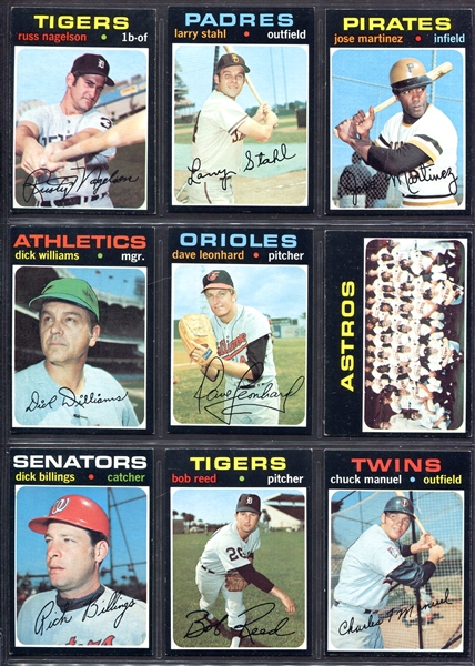 1971 Topps 36 Diff. Mostly Semi-High & High Numbers