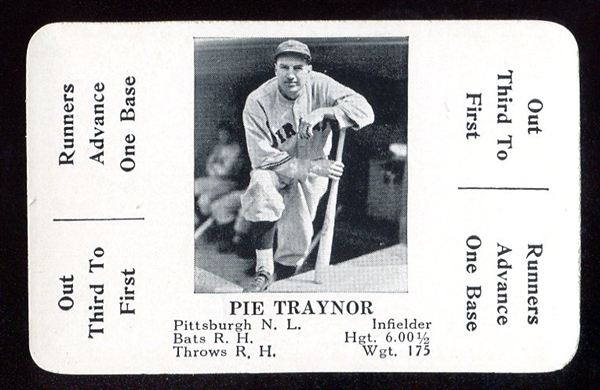 1936 S & S Game Pie Traynor Nrmt